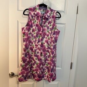 NWOT Perlavera Floral Sleeveless Dress